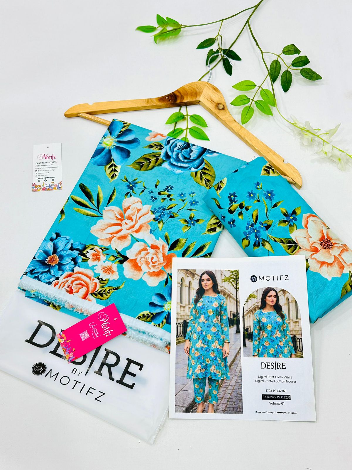 Desire by Motifz Cotton 2PC Suits | Unstitched Mid Summer Collection