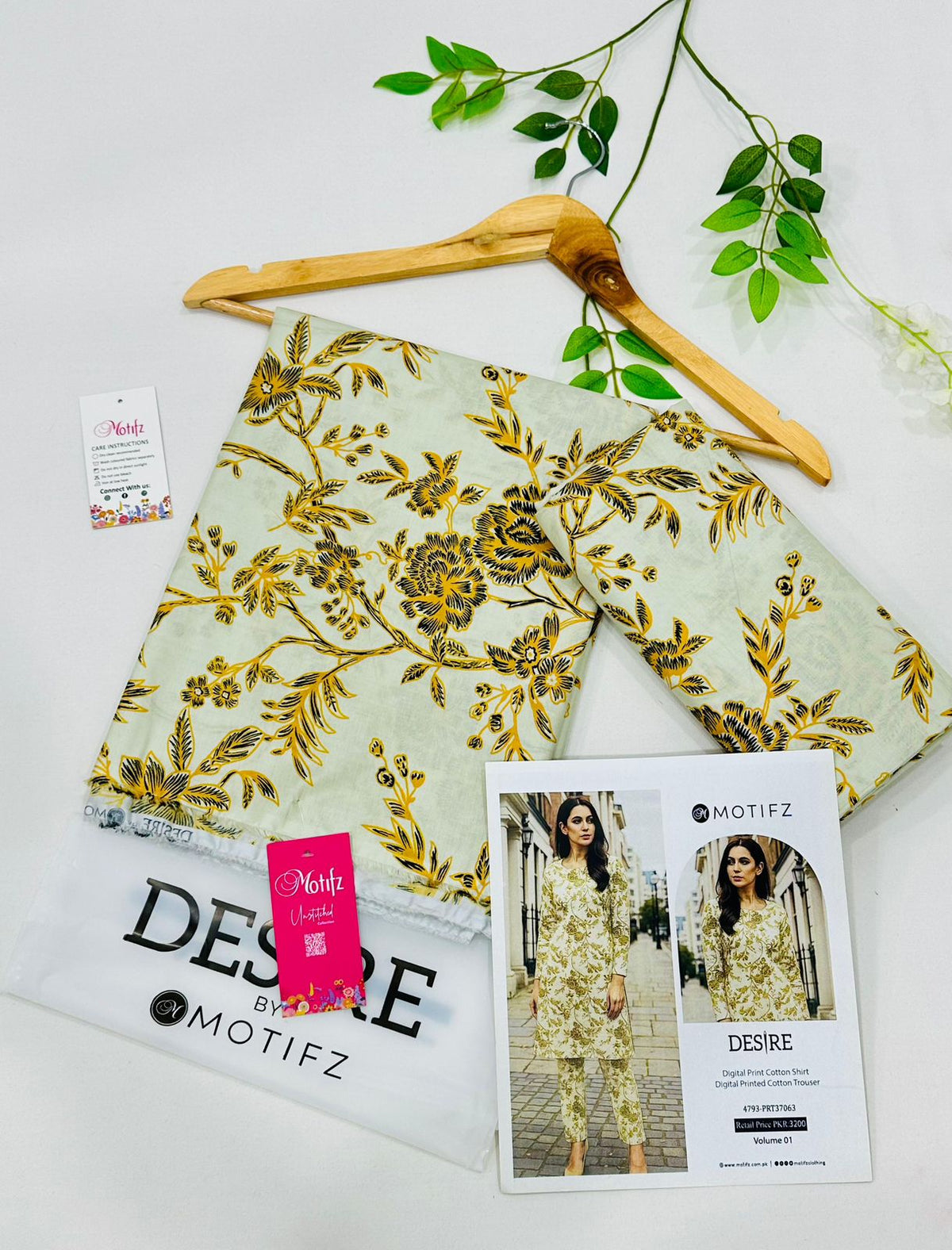 Desire by Motifz Cotton 2PC Suits | Unstitched Mid Summer Collection