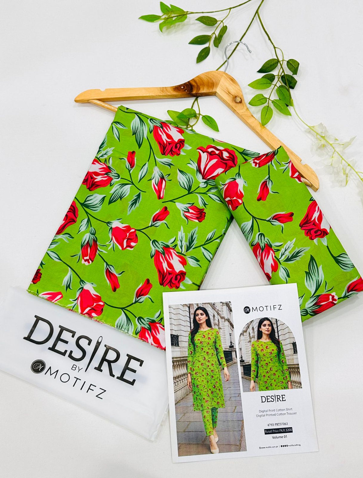 Desire by Motifz Cotton 2PC Suits | Unstitched Mid Summer Collection