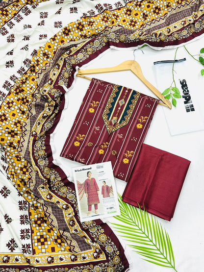 Gul Ahmed Linen – Premium 3PC Linen | Wholesale Suits
