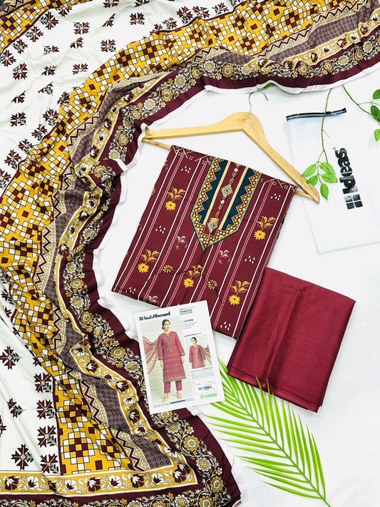 Gul Ahmed Linen – Premium 3PC Linen | Wholesale Suits