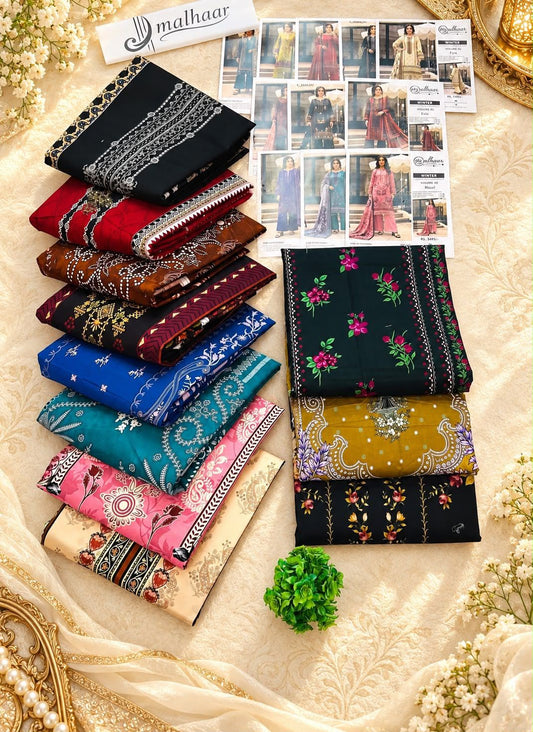 Malhaar Premium Printed Linen 4PC Winter Collection Vol-2 2026-27 | Super Wholesale