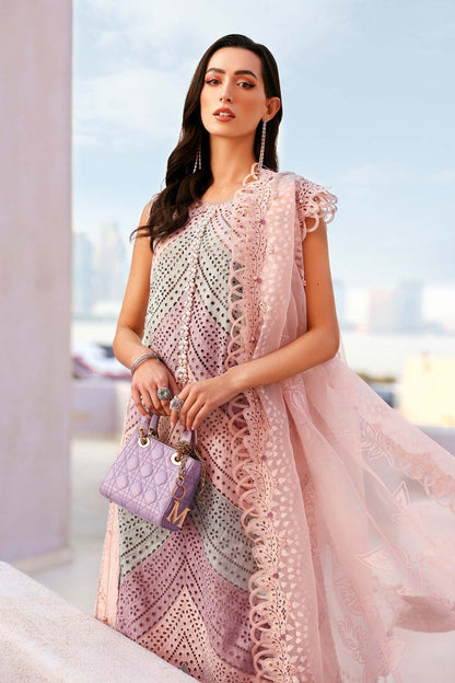 Maria.B Lux Emb Lawn 3PC – Wholesale Suits