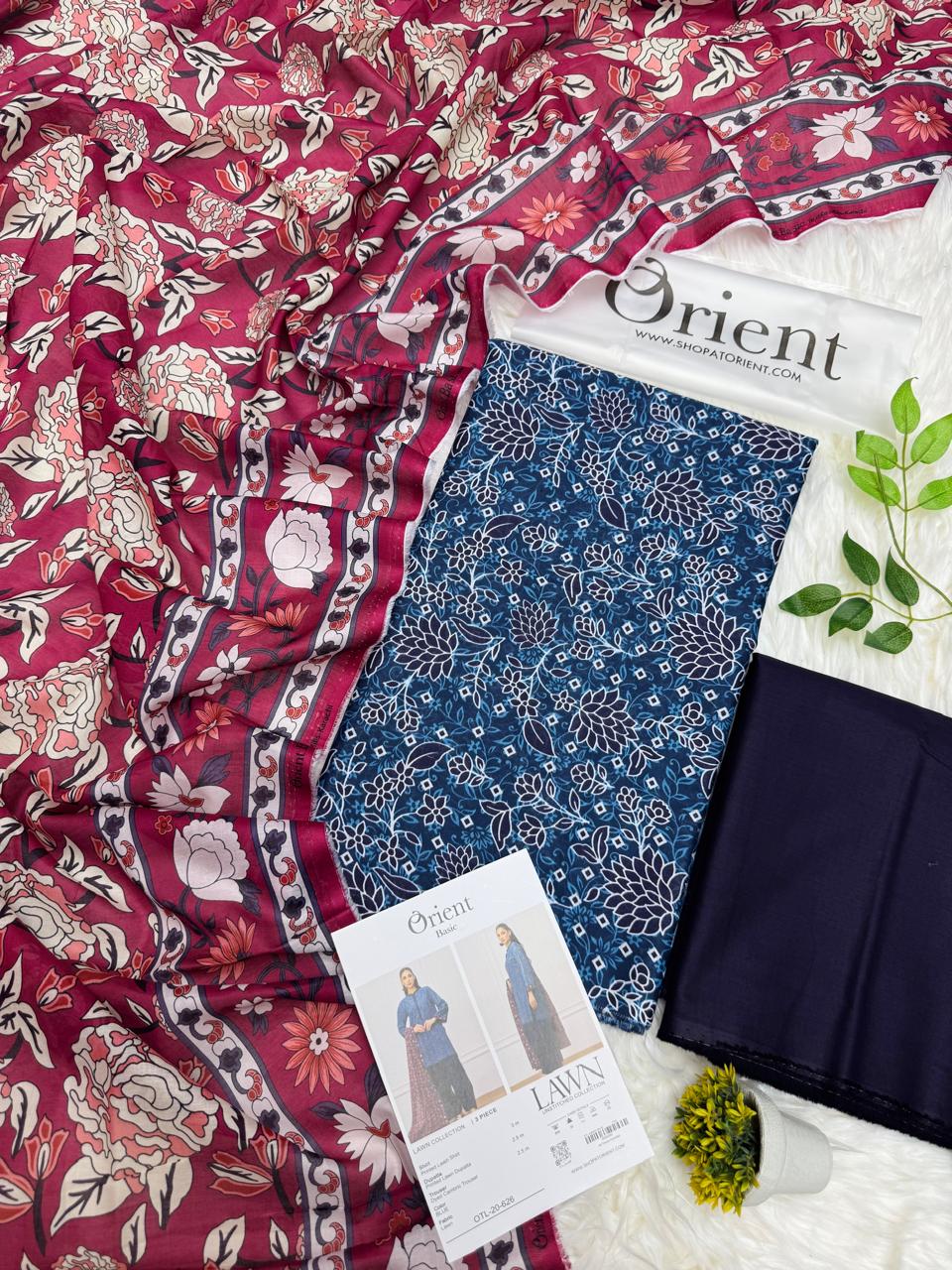 Orient Original Lawn 3PC Printed – Wholesale Suits