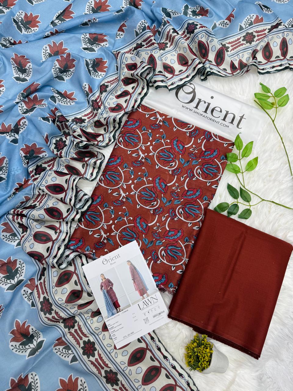 Orient Original Lawn 3PC Printed – Wholesale Suits