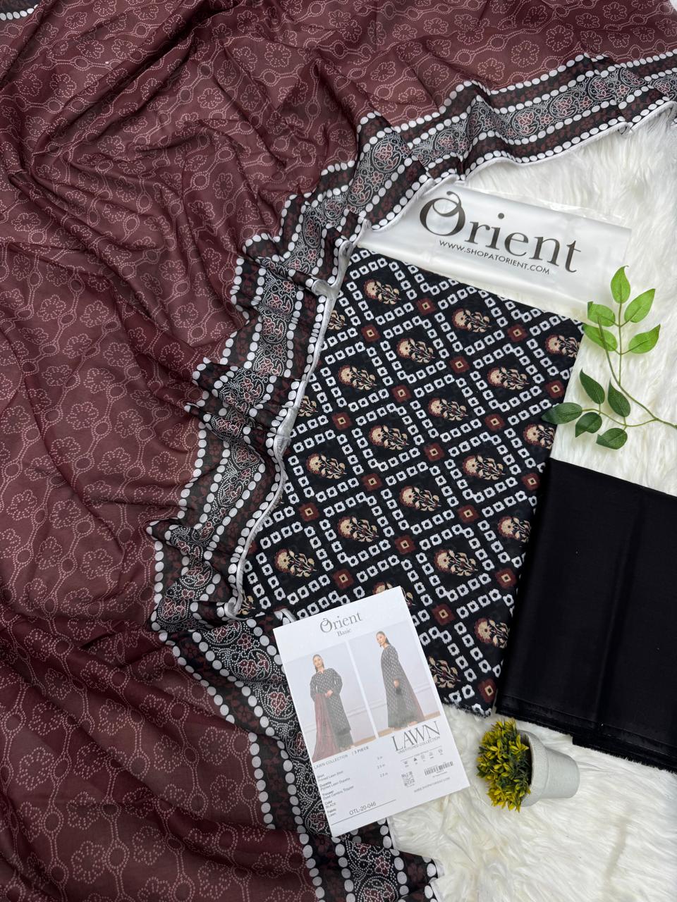 Orient Original Lawn 3PC Printed – Wholesale Suits