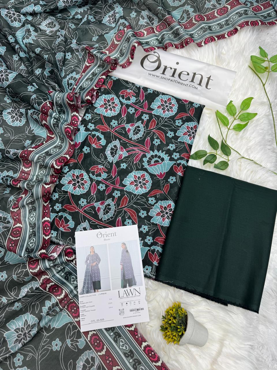 Orient Original Lawn 3PC Printed – Wholesale Suits