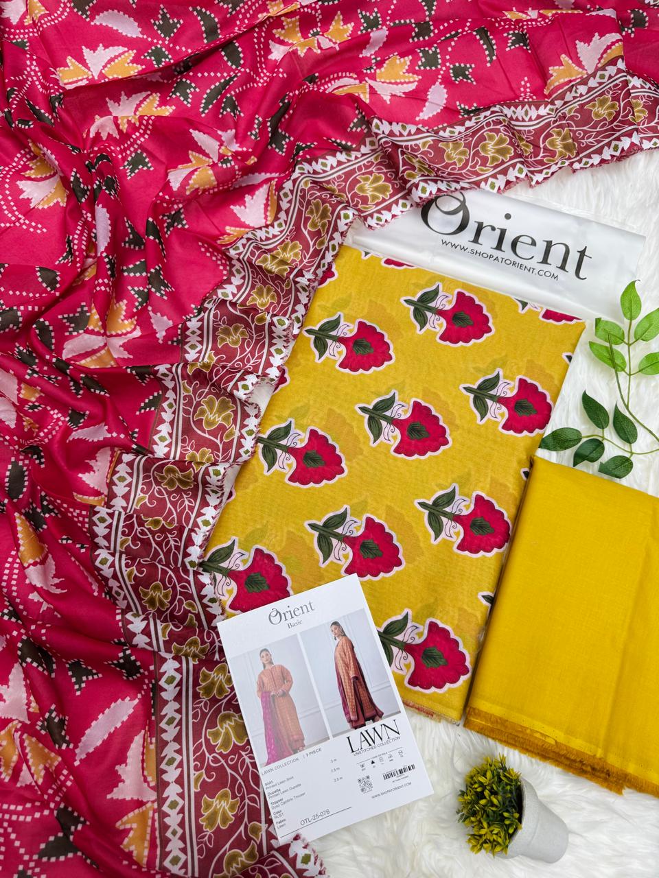 Orient Original Lawn 3PC Printed – Wholesale Suits