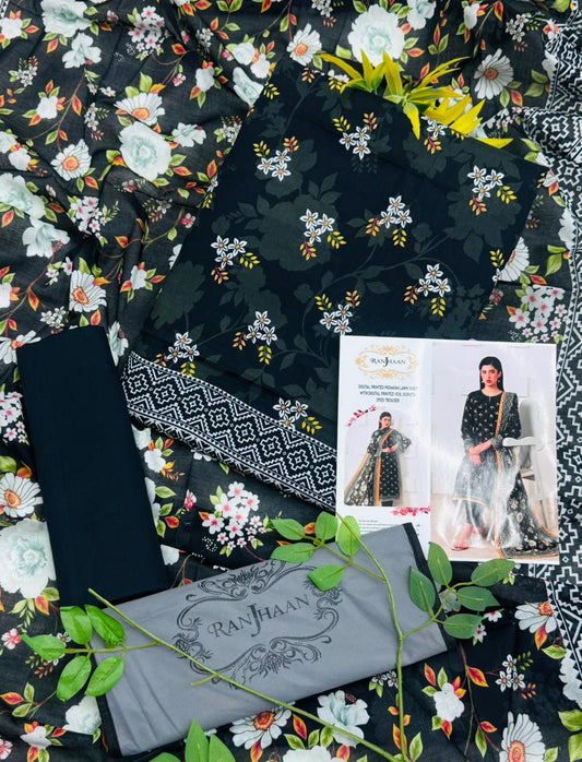 Ranjhaan Premium Lawn 3PC – Wholesale Suits