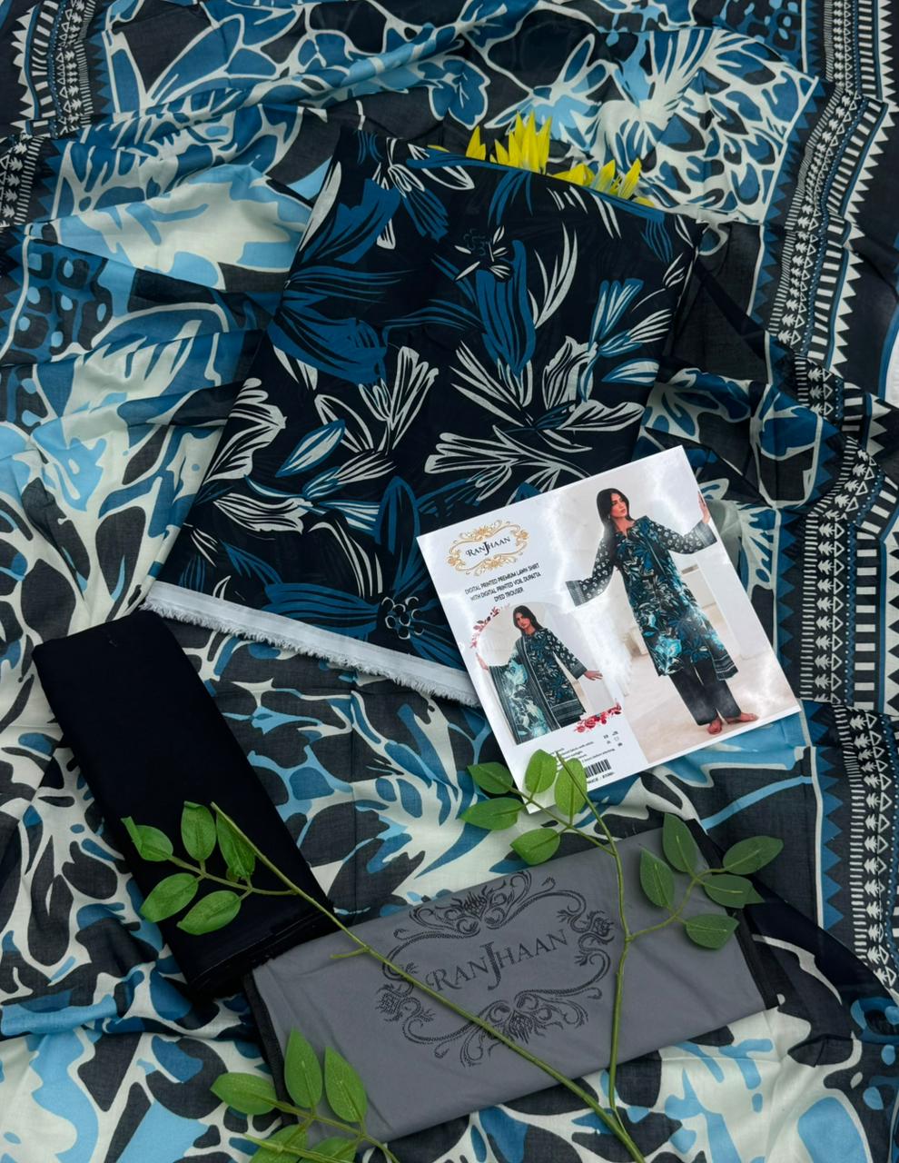 Ranjhaan Premium Lawn 3PC – Wholesale Suits