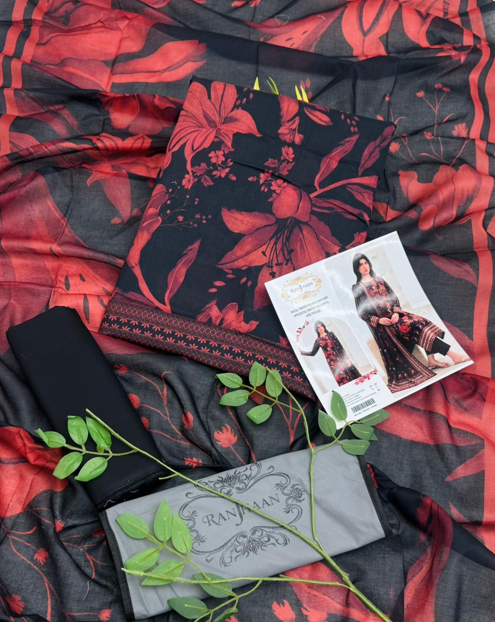 Ranjhaan Premium Lawn 3PC – Wholesale Suits
