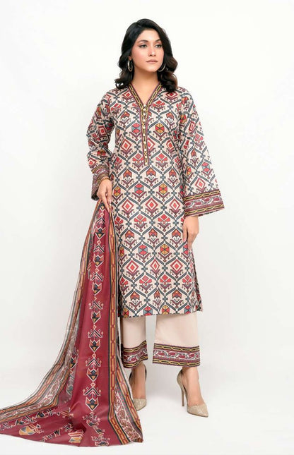 Bronze by Shama - 3PC Printed Lawn Suit - Eid 2025 Collection | Wholesale