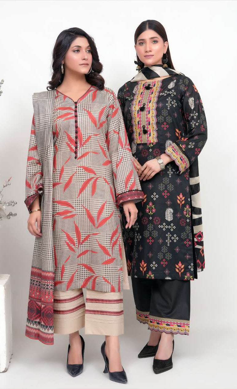 Bronze by Shama - 3PC Printed Lawn Suit - Eid 2025 Collection | Wholesale