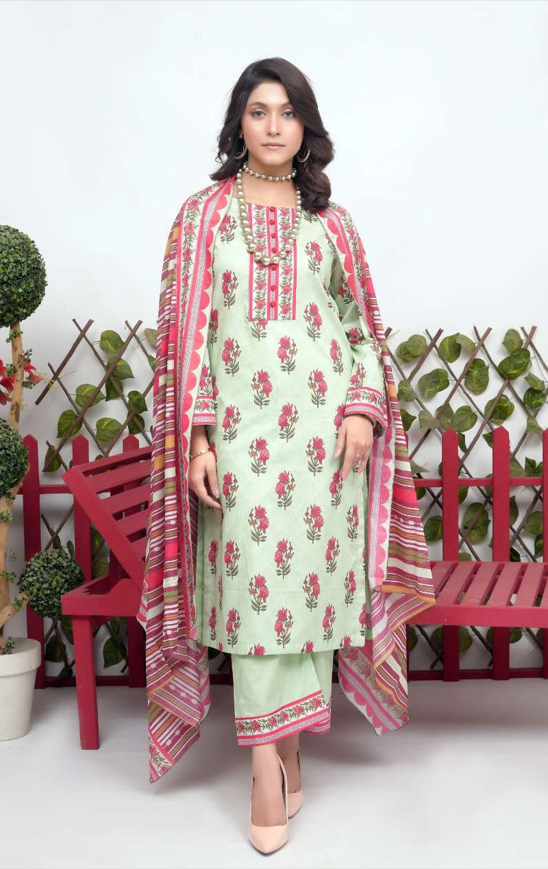 Bronze by Shama - 3PC Printed Lawn Suit - Eid 2025 Collection | Wholesale