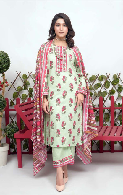 Bronze by Shama - 3PC Printed Lawn Suit - Eid 2025 Collection | Wholesale