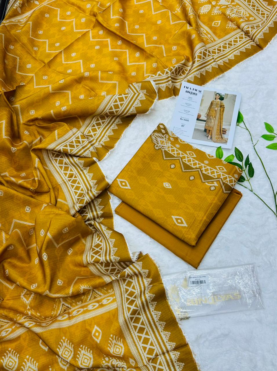 Esha–Eshal by Bin Ilyas Premium Viscose 3-Piece Volumn 1