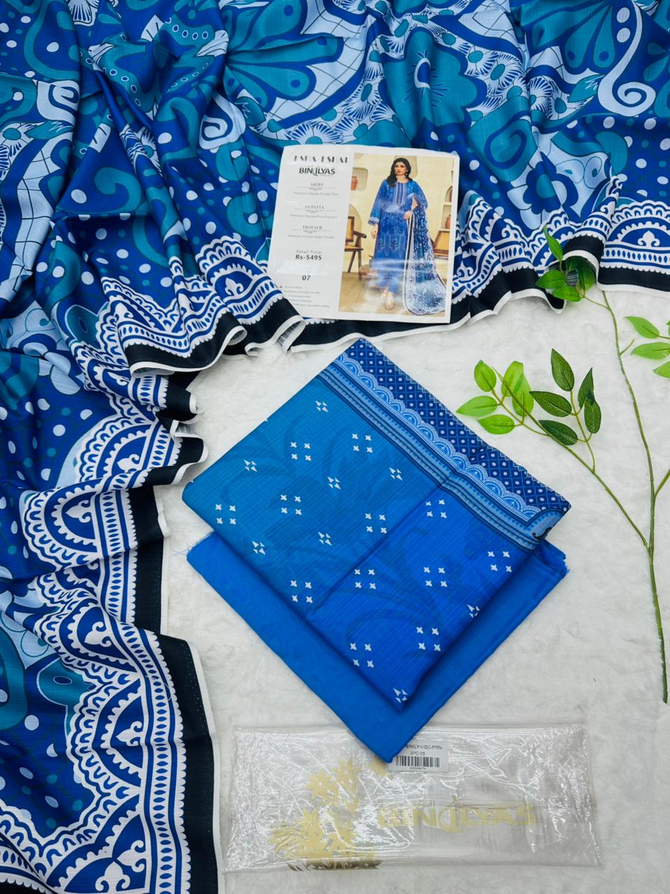 Esha–Eshal by Bin Ilyas Premium Viscose 3-Piece Volumn 2