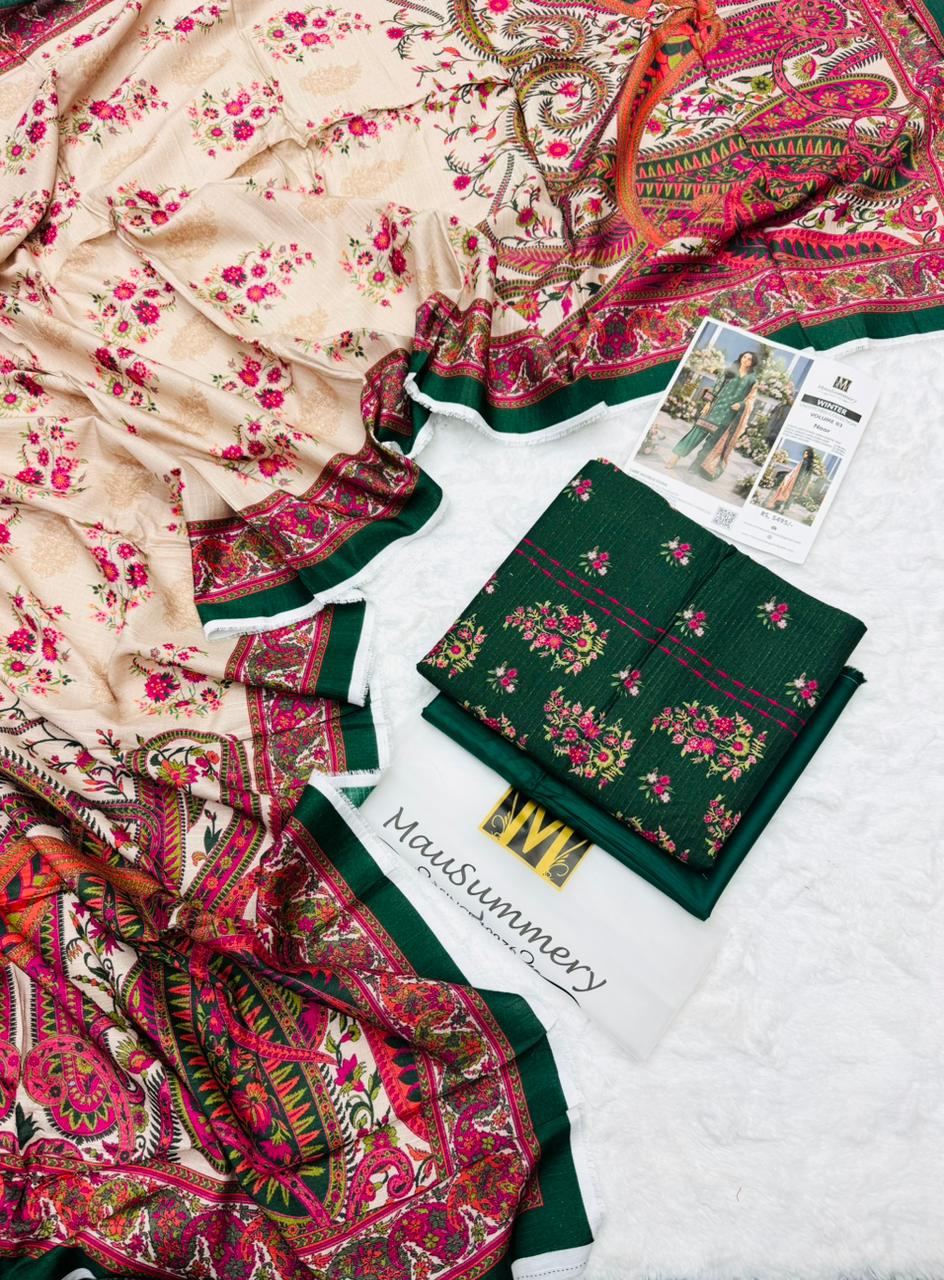 Musummrey Premium Linen Elegant Doria 3PC – Unstitched Suit