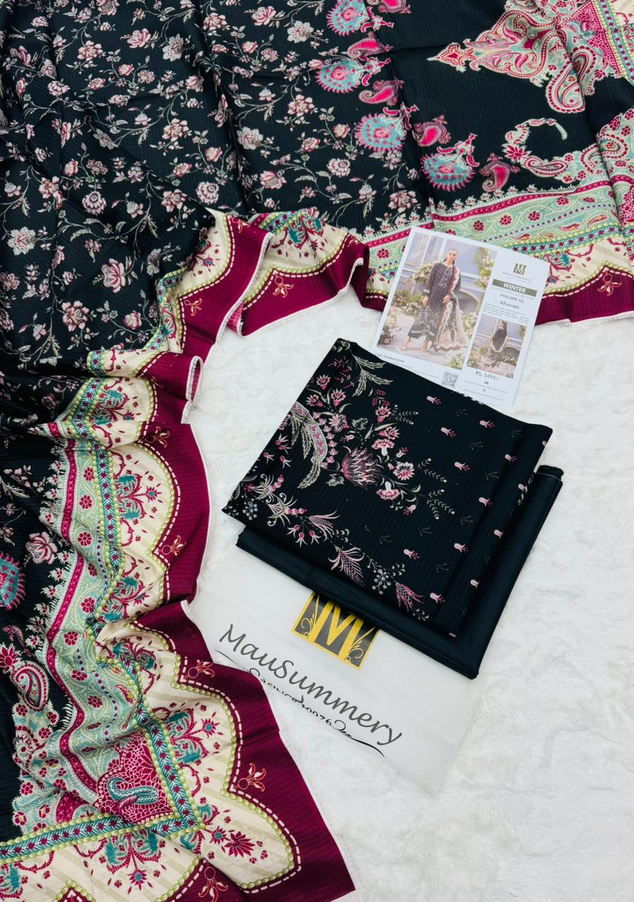 Musummrey Premium Linen Elegant Doria 3PC – Unstitched Suit