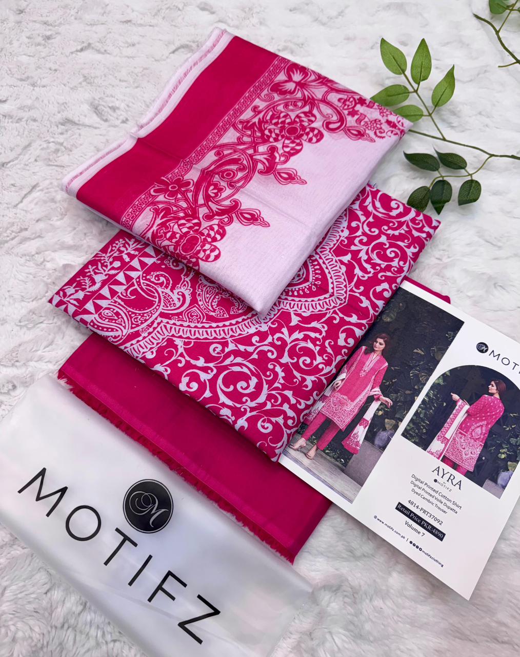 Motifz Lawn Original 3PC AIRJET Vol-01 | Summer 2026 Unstitched Suit