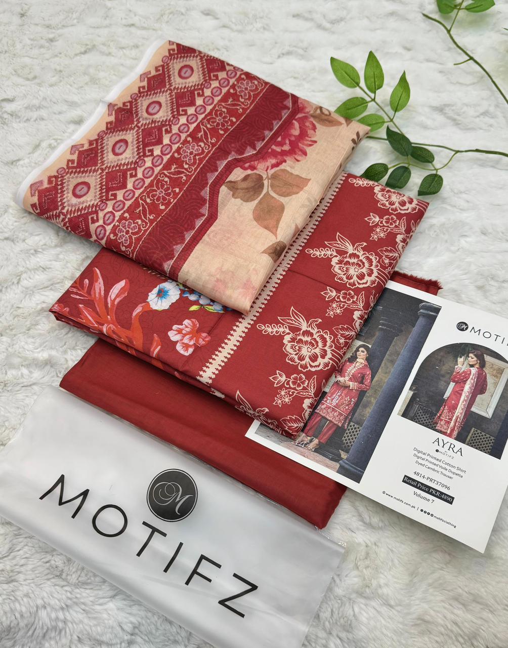 Motifz Lawn Original 3PC AIRJET Vol-01 | Summer 2026 Unstitched Suit