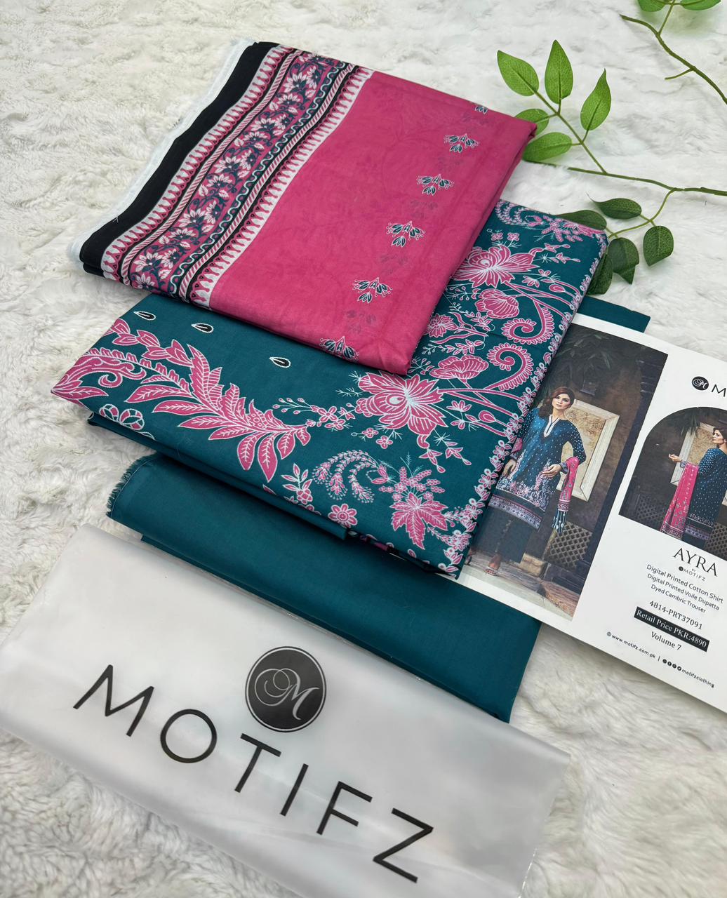Motifz Lawn Original 3PC AIRJET Vol-01 | Summer 2026 Unstitched Suit