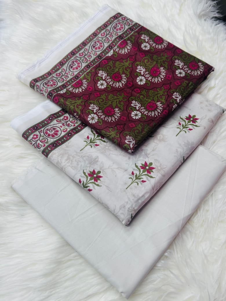 Safina Premium Lawn 3PC | Unstitched Suits