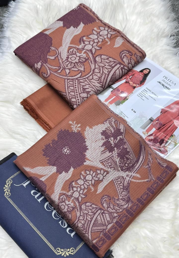 Preesa Bana Dora Jacquard 3PC – Unstitched
