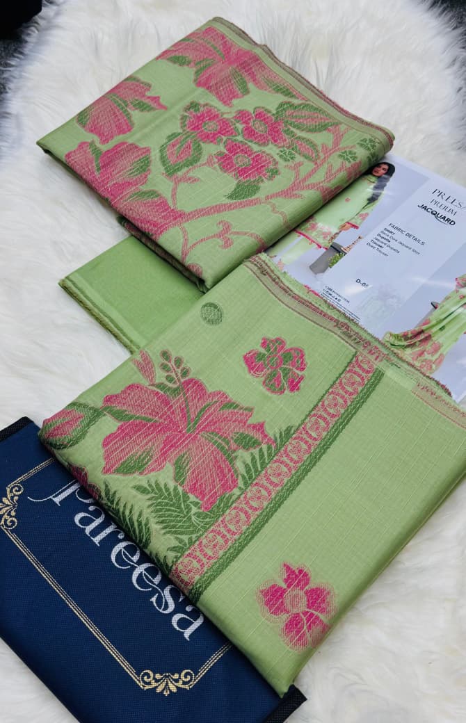 Preesa Bana Dora Jacquard 3PC – Unstitched