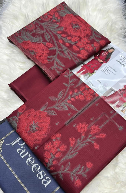 Preesa Bana Dora Jacquard 3PC – Unstitched