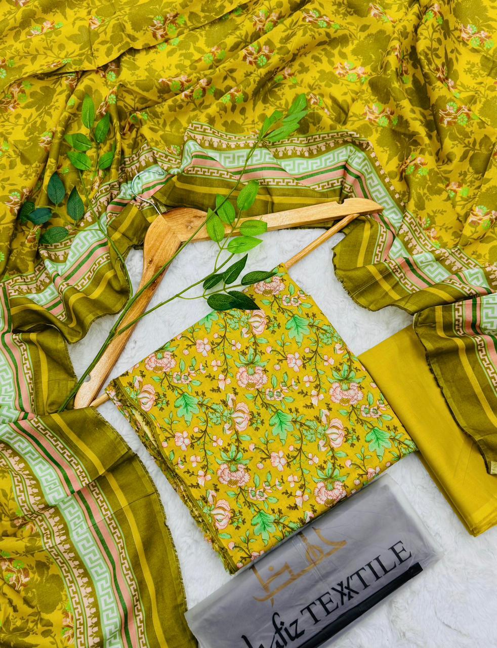 Al-Hafiz Textile Karachi Printed Lawn 3PC – Unstitched Wholesale Suits
