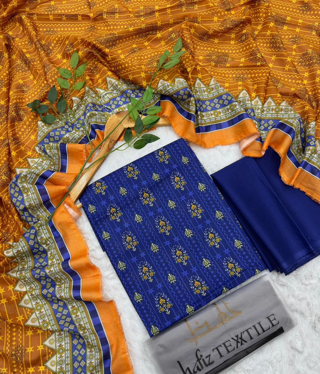 Al-Hafiz Textile Karachi Printed Lawn 3PC – Unstitched Wholesale Suits