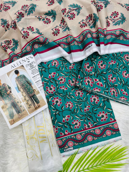 Aleena’s by MDL Lawn 3PC Unstitched Suit