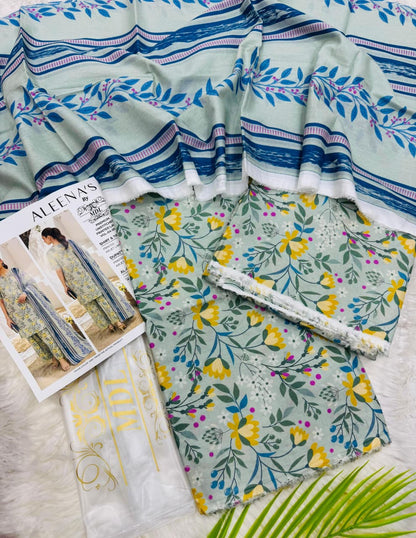 Aleena’s by MDL Lawn 3PC Unstitched Suit