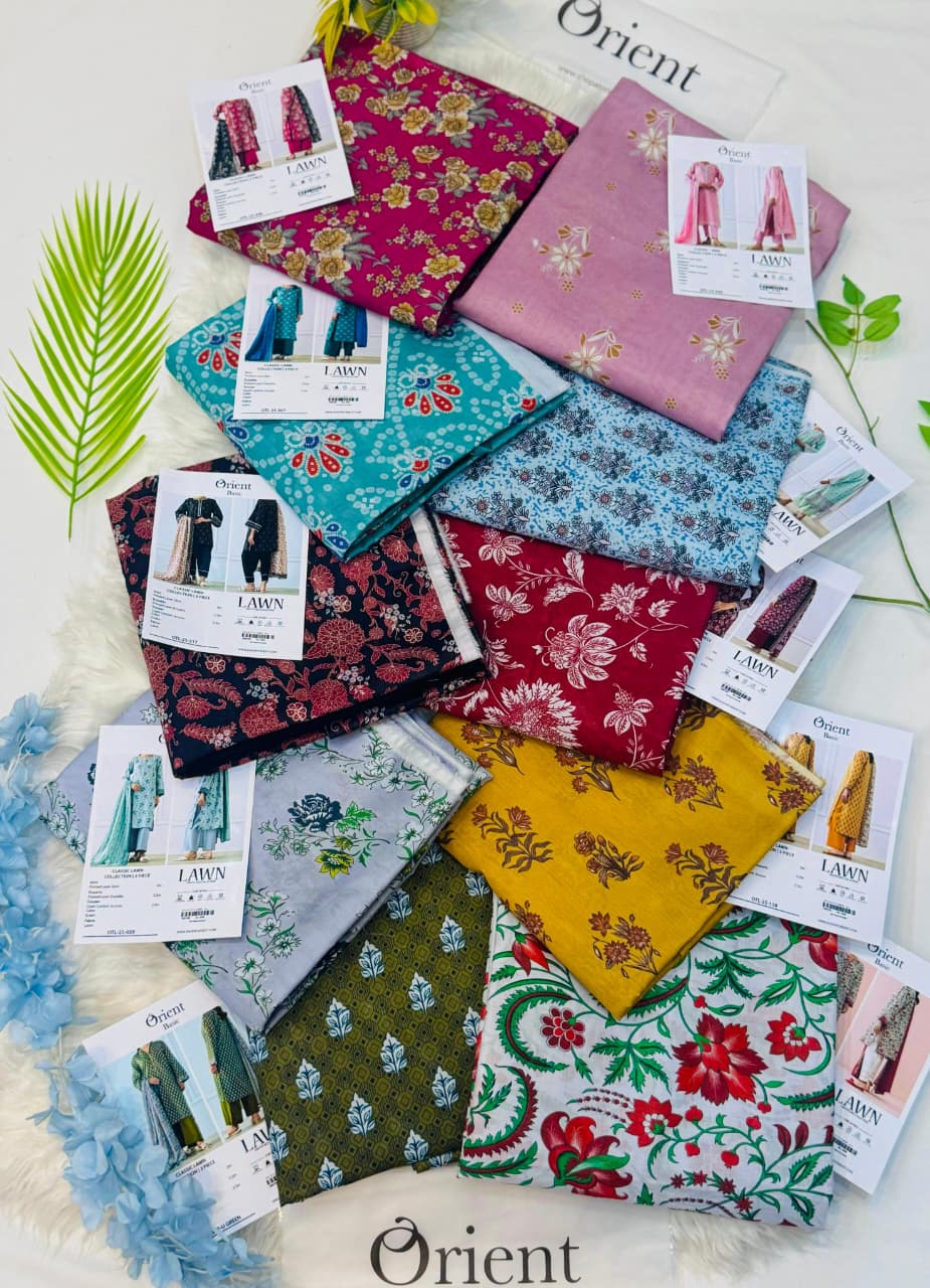 Orient Basic Classic Lawn 3PC – Wholesale Suit