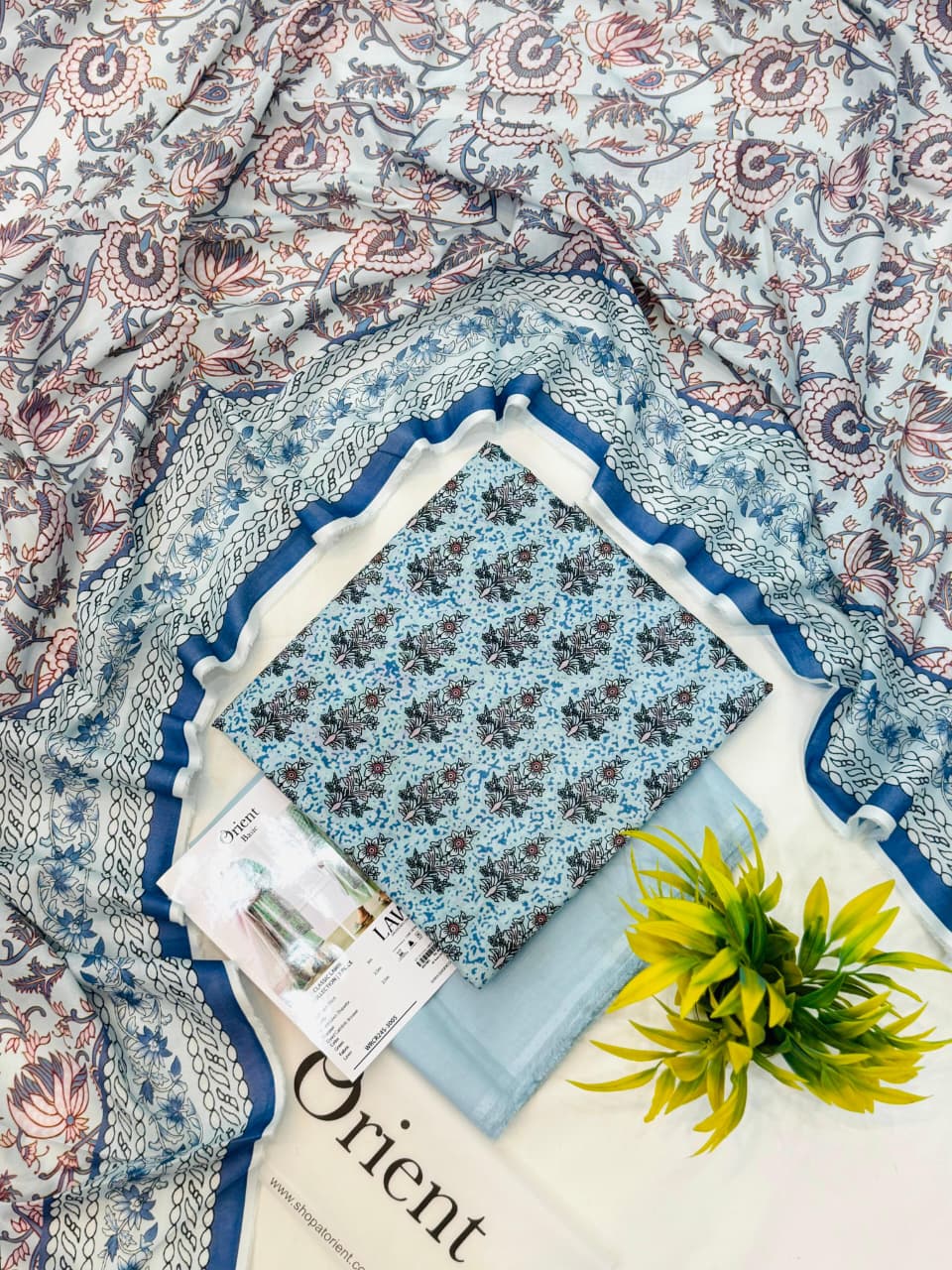 Orient Basic Classic Lawn 3PC – Wholesale Suit