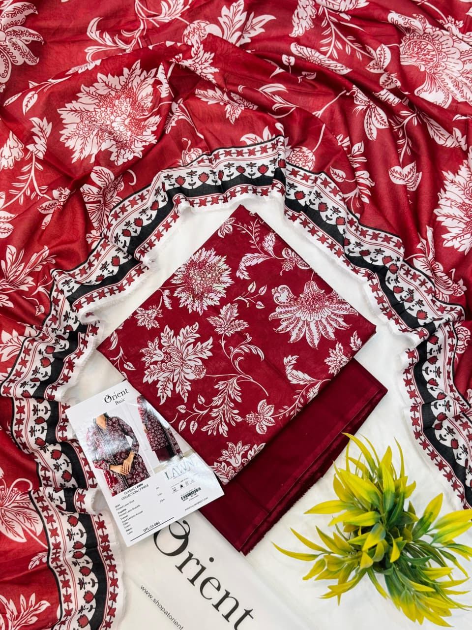 Orient Basic Classic Lawn 3PC – Wholesale Suit