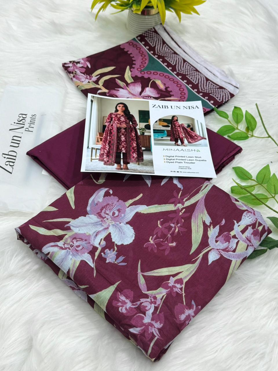 Original Brand ZAIB UN NISA Prints 3PC – Wholesale Suits