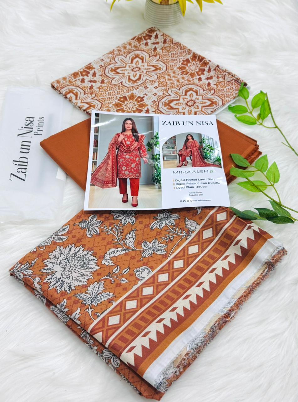 Original Brand ZAIB UN NISA Prints 3PC – Wholesale Suits