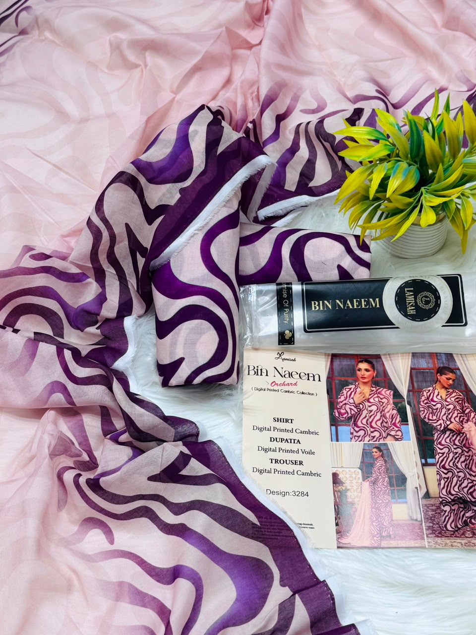 Bin Naeem Orchard 3PC Printed Lawn – Wholesale Suits