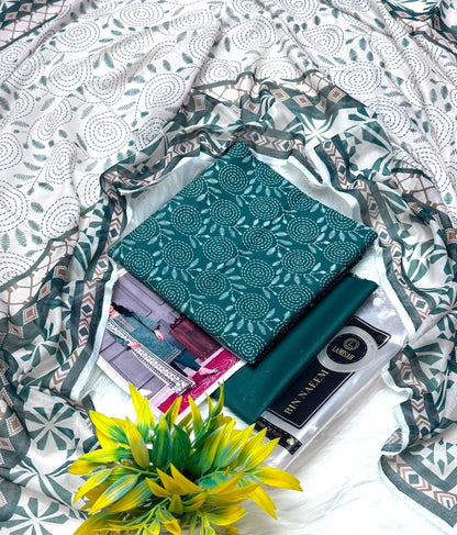 Bin Naeem Platinum Vol-2 3PC Printed Lawn – Wholesale Suits