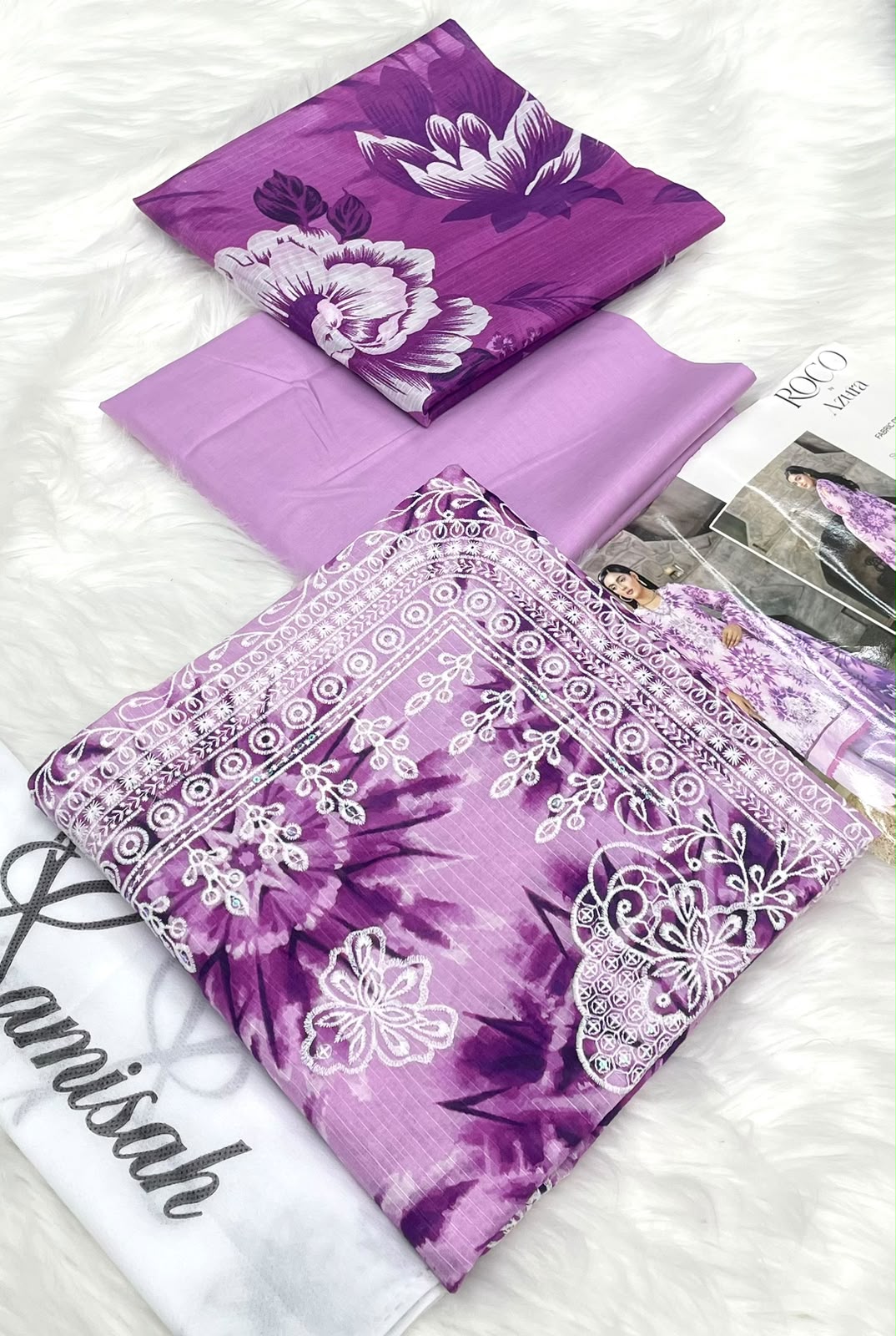 Roco Azura Embroidered 3PC Lawn – Wholesale Suits
