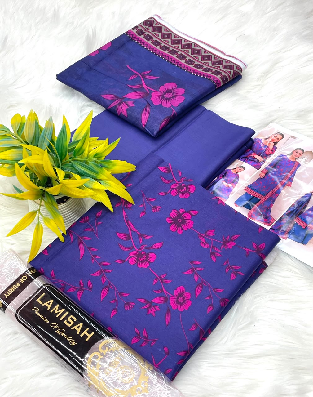 Bin Naeem Platinum Vol-28 3PC Printed Lawn – Wholesale Suits