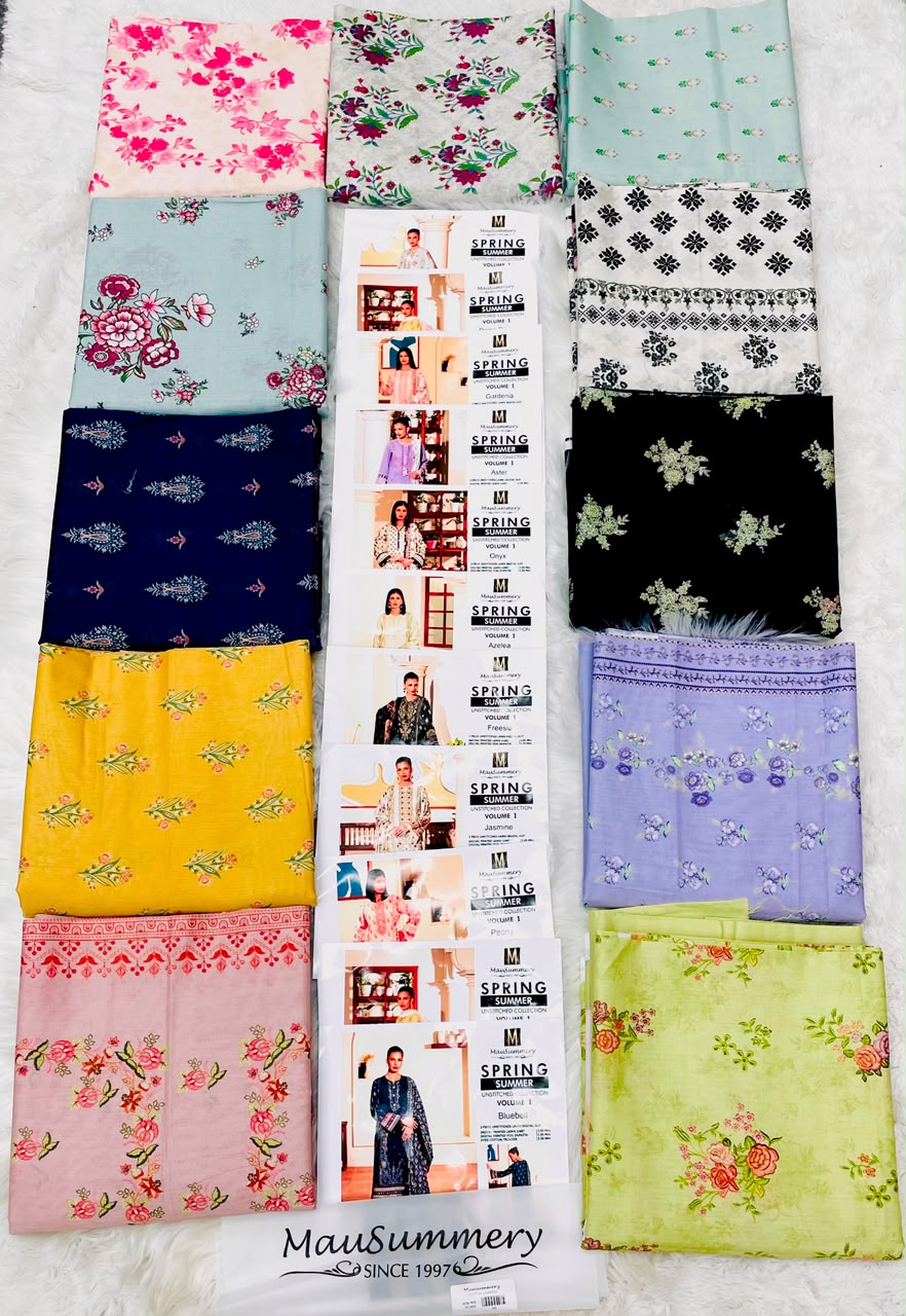Mausummery Premium Print Lawn 3PC Vol-1