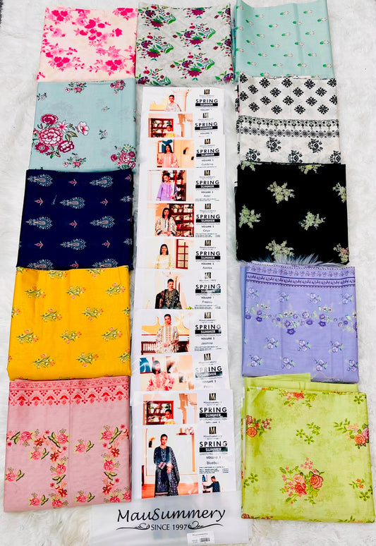 Mausummery Premium Print Lawn 3PC Vol-1