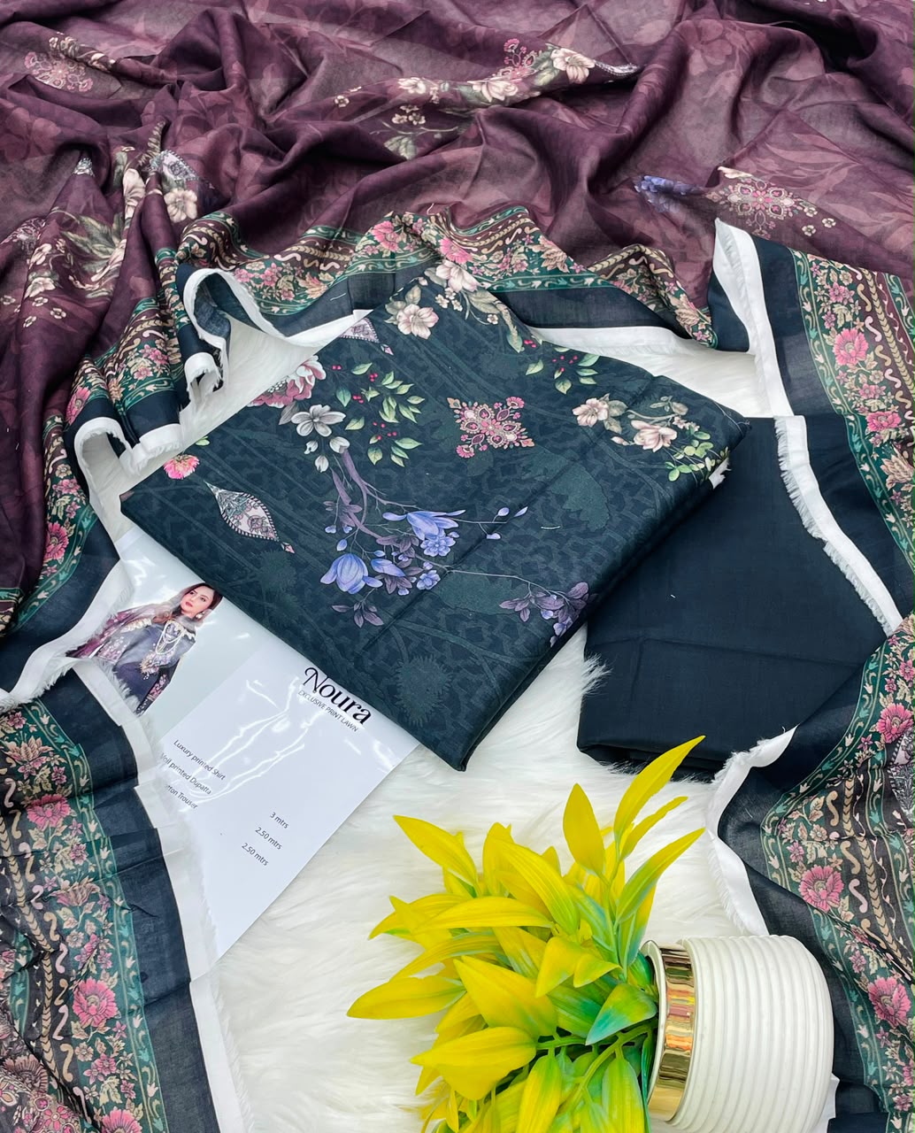 Noura Printed Lawn 3PC – Latest Volume 2026