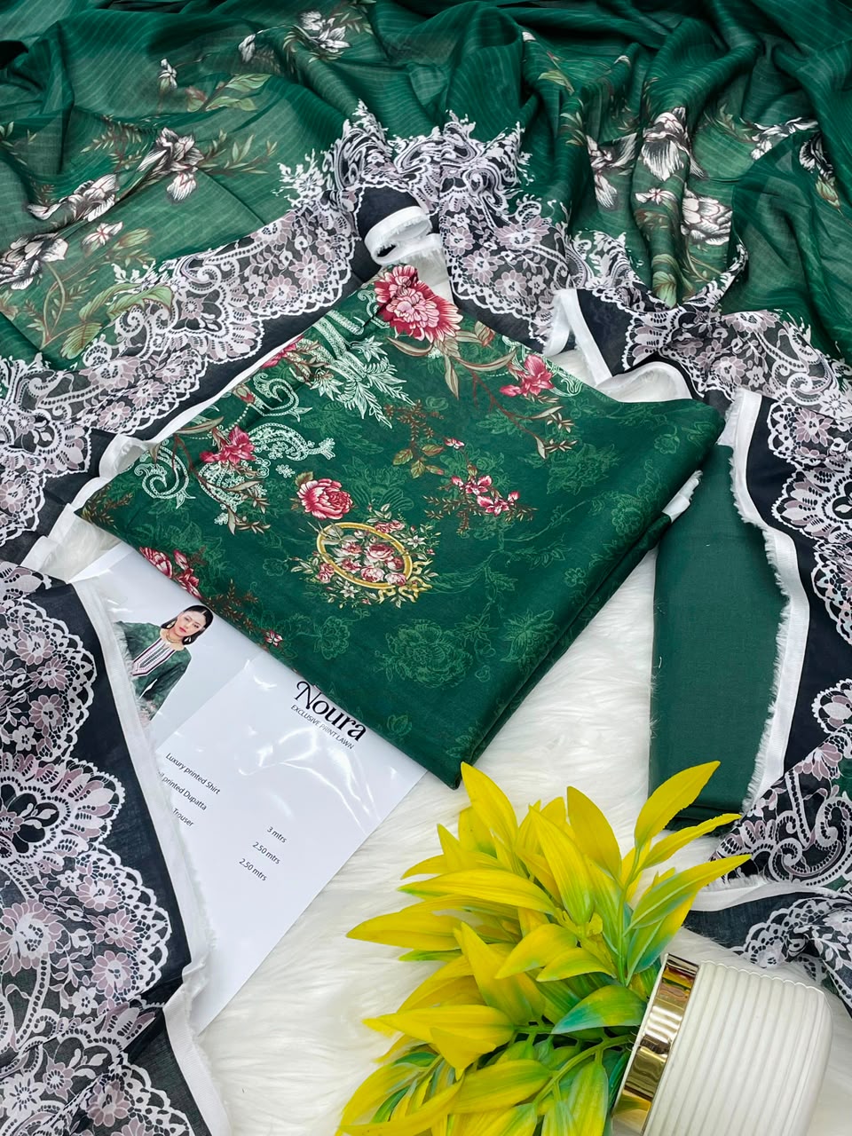 Noura Printed Lawn 3PC – Latest Volume 2026