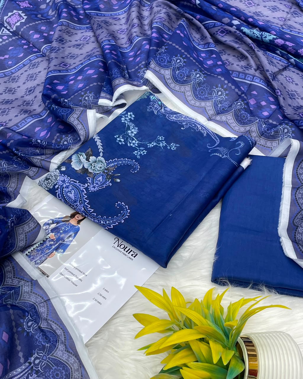Noura Printed Lawn 3PC – Latest Volume 2026