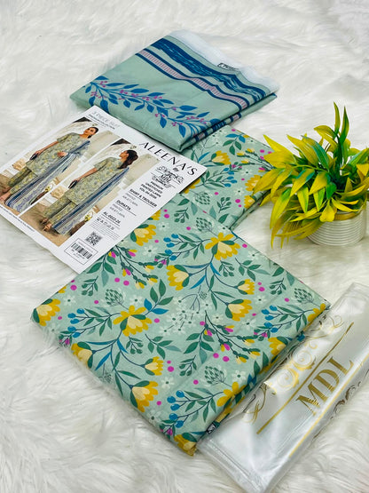Aleena's by MDL Premium Unstitched Lawn Vol-04 2026 – 3PC