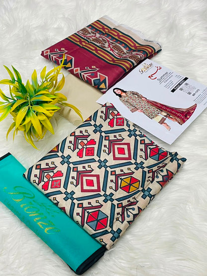 Bronze by Shama Printed Lawn 3PC – Latest Volume 2026